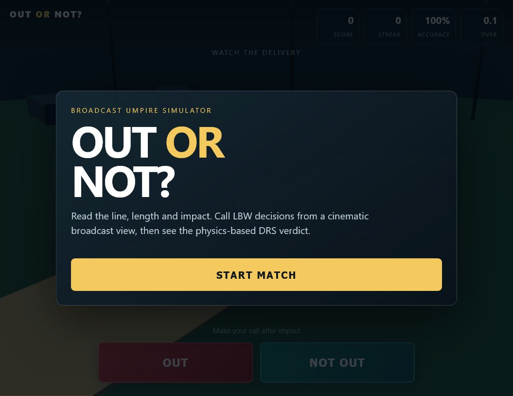 OUT OR NOT? screenshot