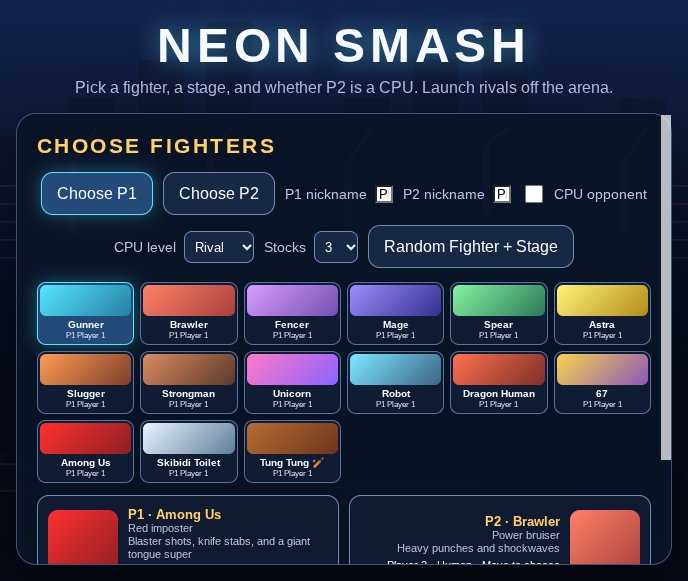 Neon Smash screenshot