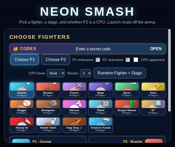 Neon Smash screenshot