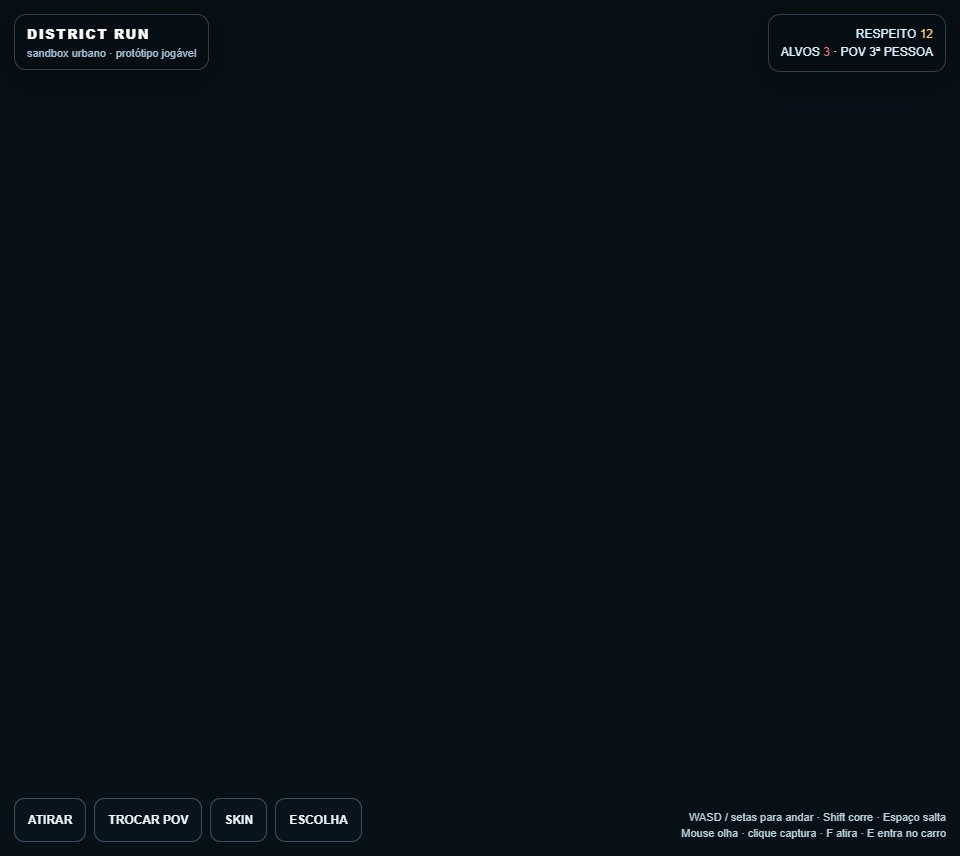 District Run screenshot
