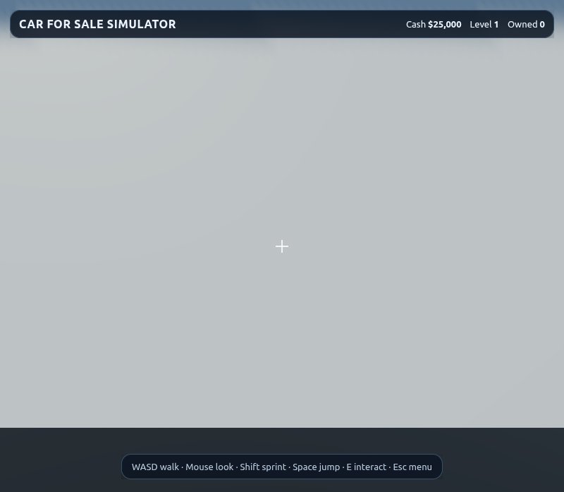 Car For Sale Simulator screenshot