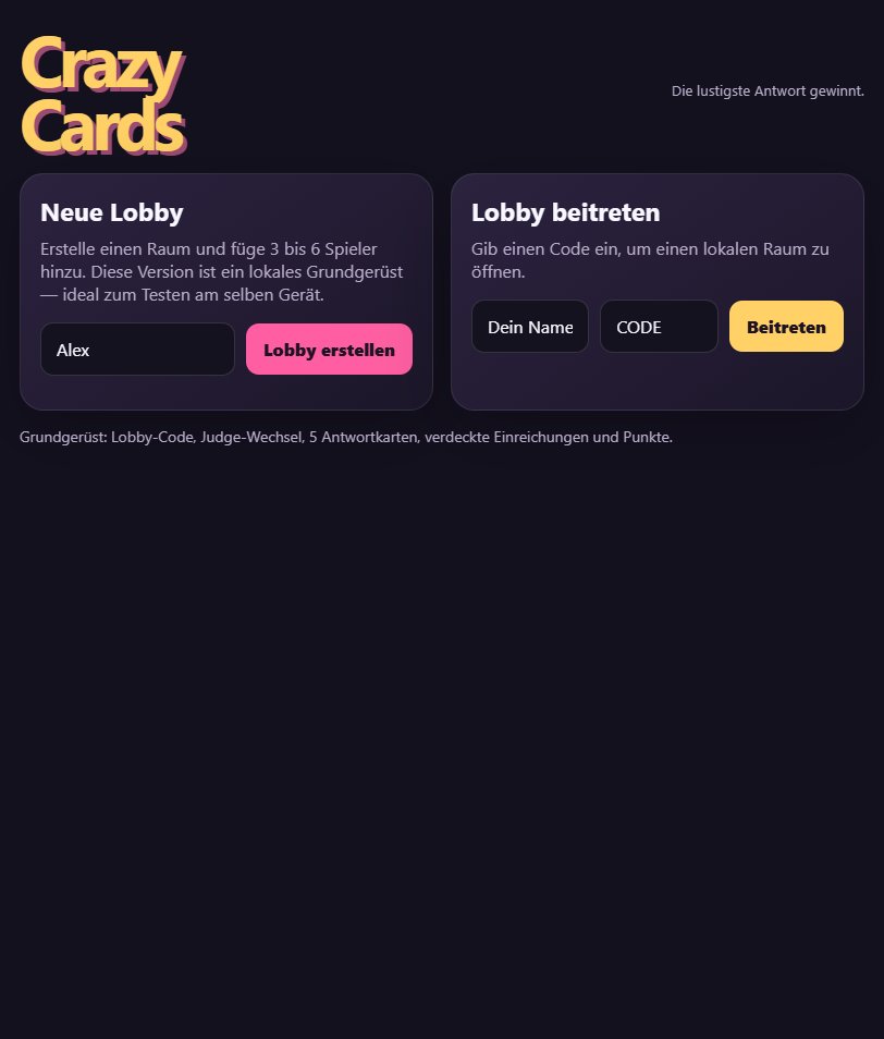 Crazy Cards screenshot