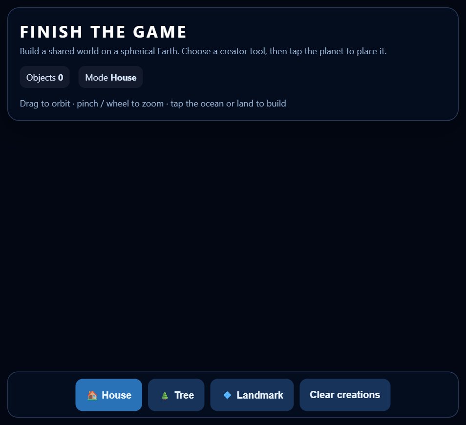 FINISH THE GAME screenshot