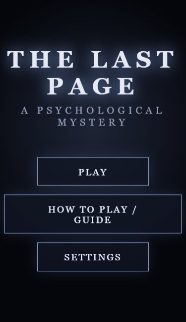The Last Page screenshot