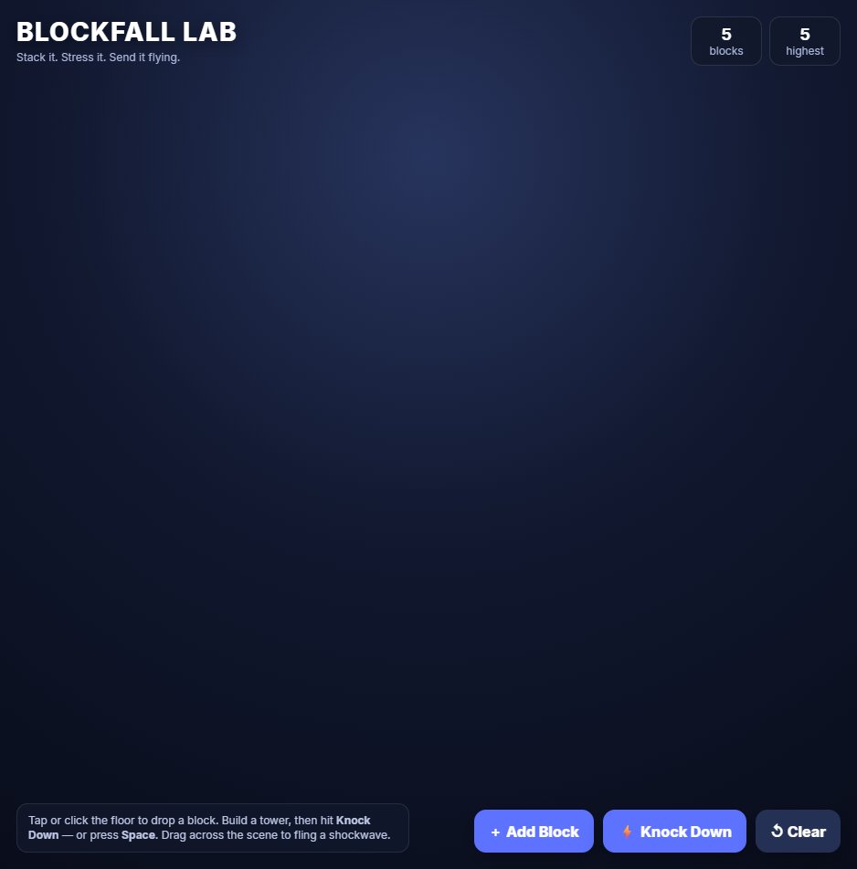 Blockfall Lab screenshot