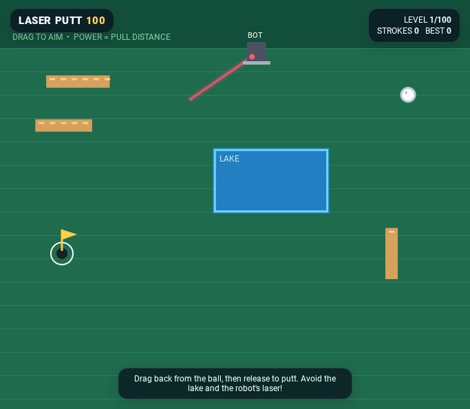 Laser Putt 100 screenshot