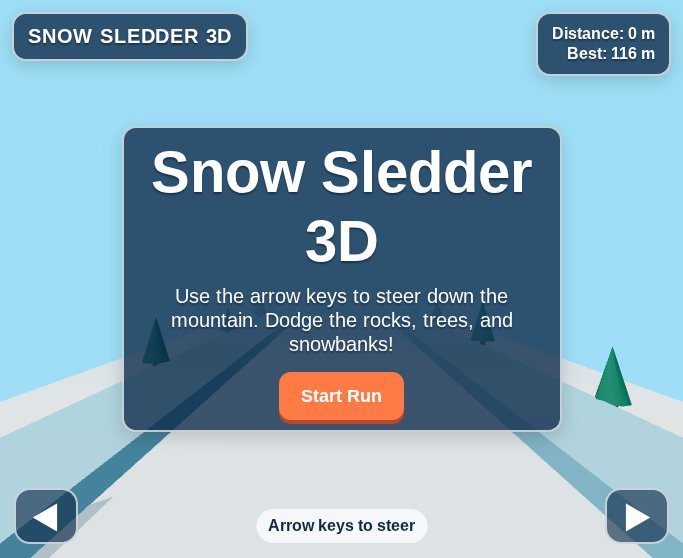 Snow Sledder 3D screenshot