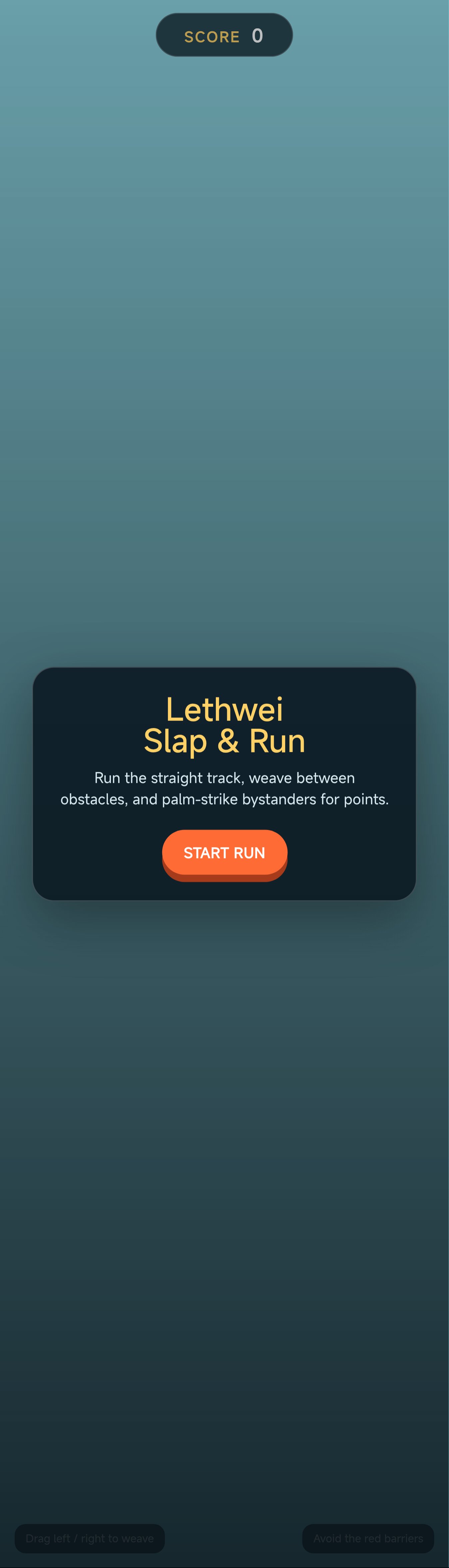 Lethwei Slap & Run screenshot