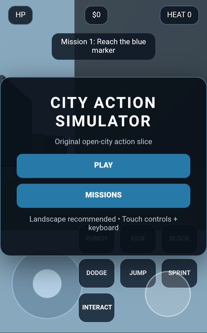 City Action Simulator screenshot
