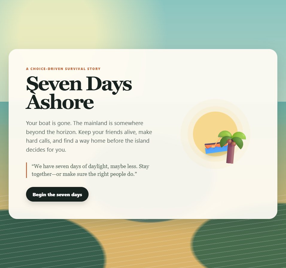 Seven Days Ashore screenshot
