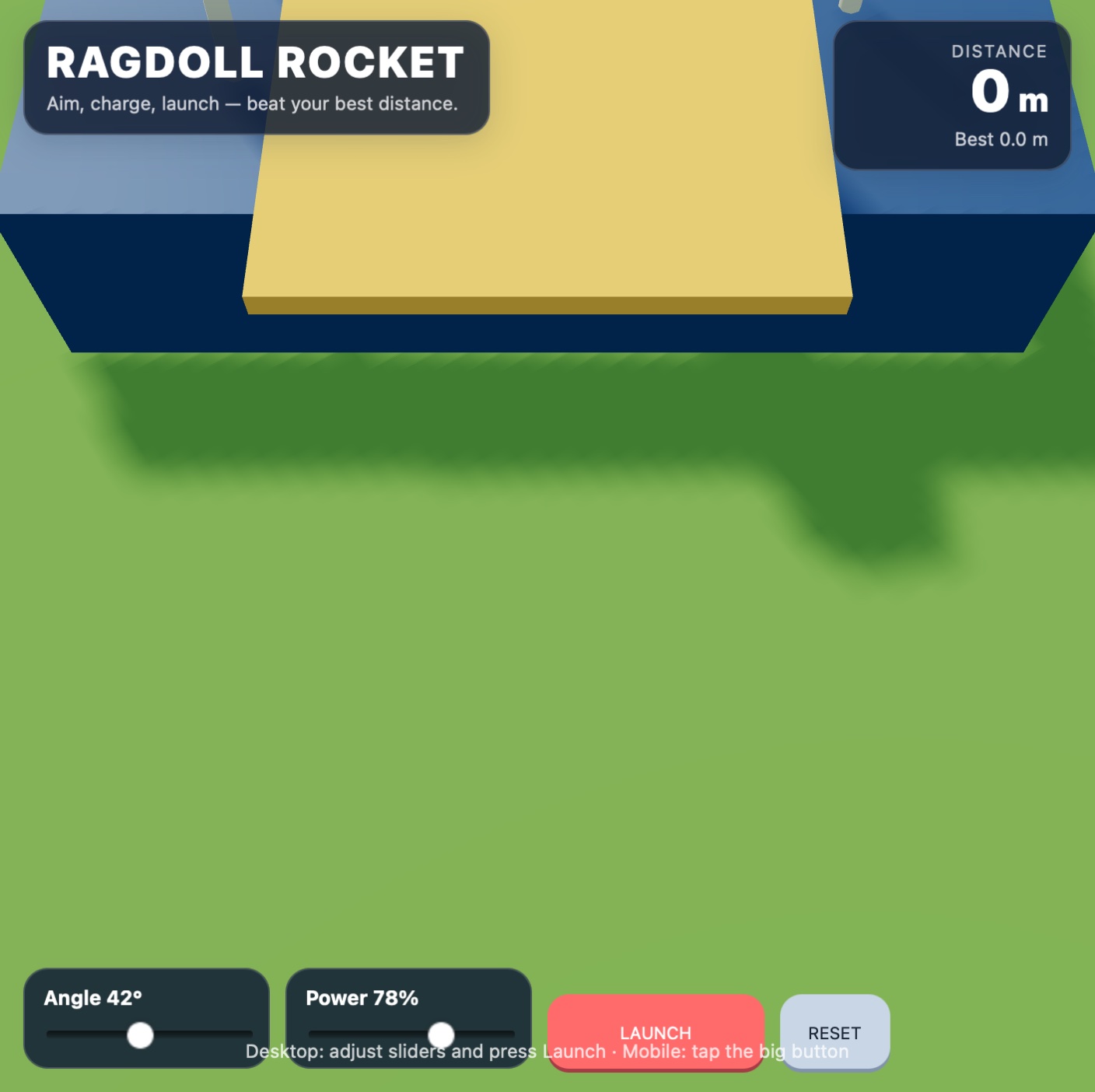 Ragdoll Rocket screenshot