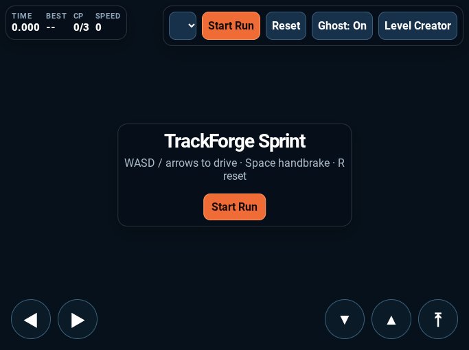 TrackForge Sprint screenshot