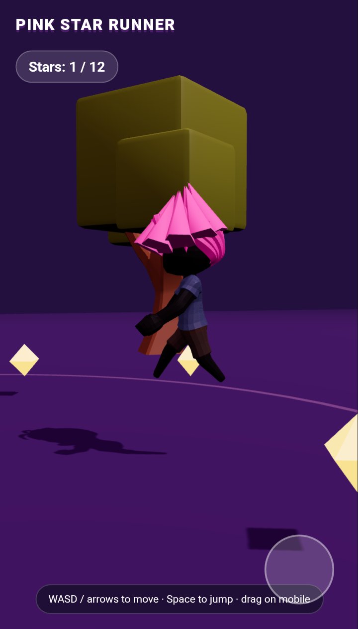 Pink Star Runner screenshot