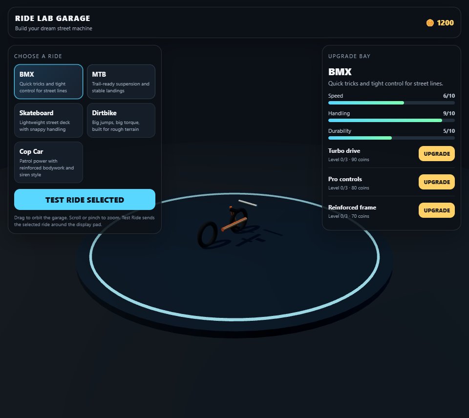 Ride Lab Garage screenshot