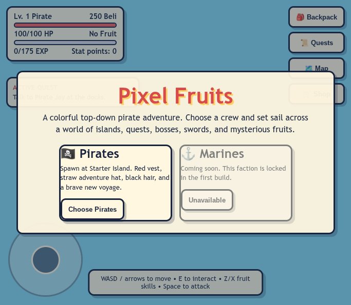 Pixel Fruits screenshot