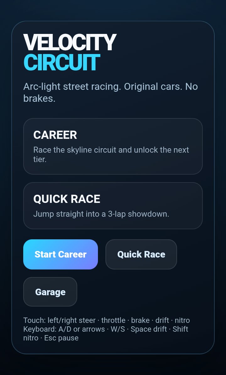 Velocity Circuit screenshot