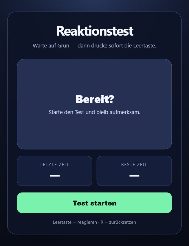 Reaktionstest screenshot