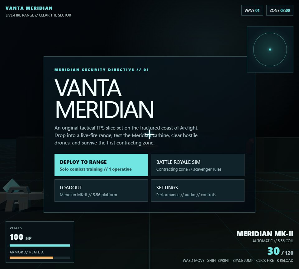 Vanta Meridian screenshot
