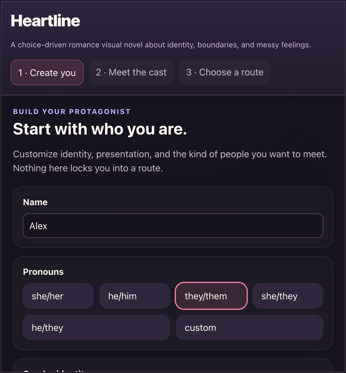 Heartline screenshot