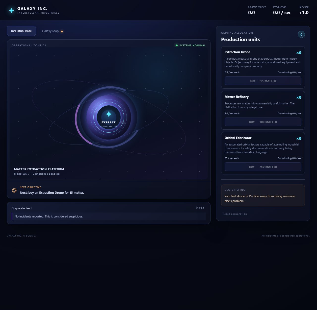 Galaxy Inc. screenshot