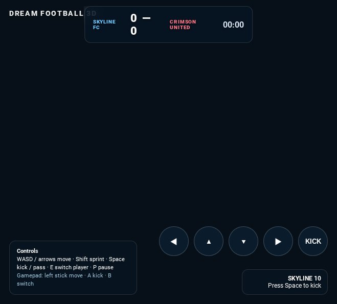Dream Football 3D screenshot