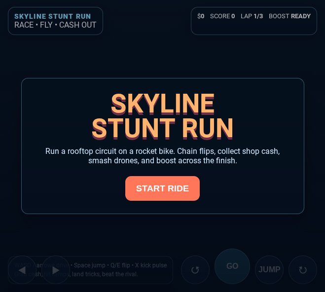Skyline Stunt Run screenshot