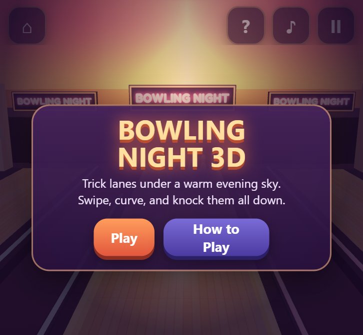 Bowling Night 3D screenshot
