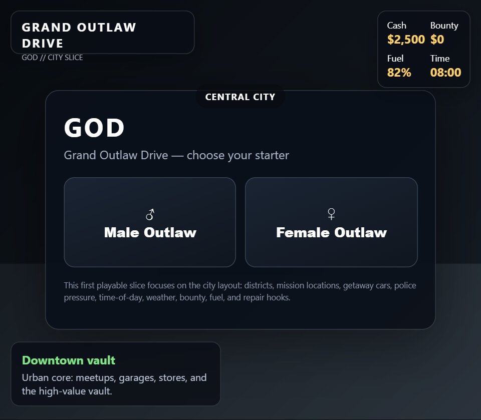 Grand Outlaw Drive screenshot