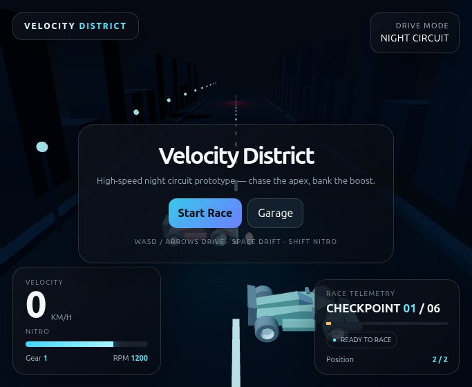 Velocity District screenshot