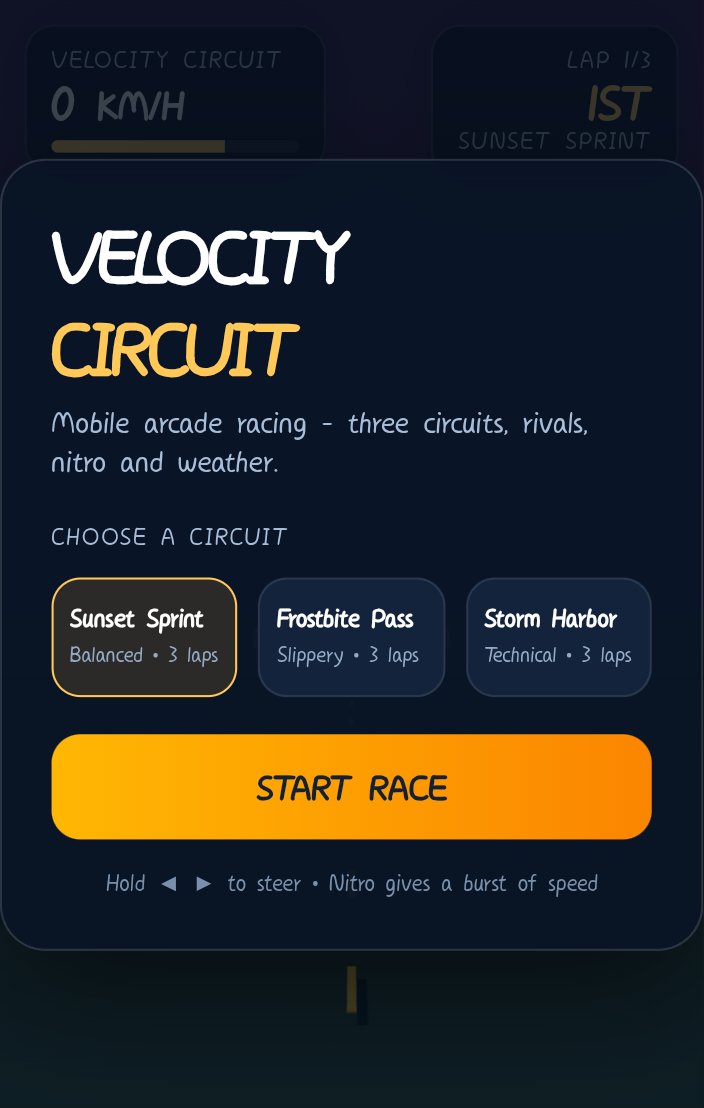 Velocity Circuit screenshot