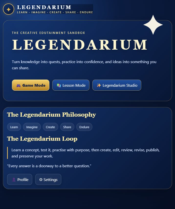 Legendarium screenshot