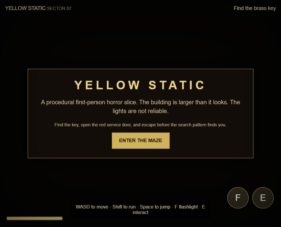 Yellow Static screenshot