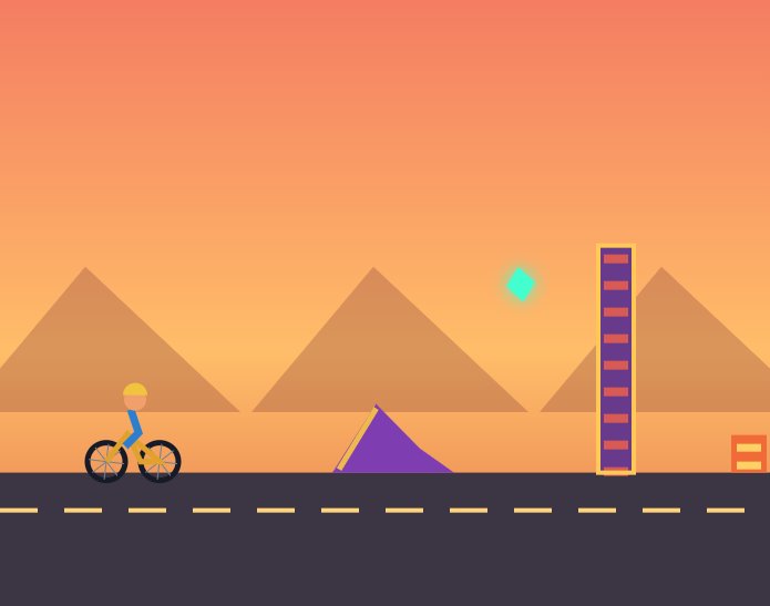Wheelie Run 2D screenshot