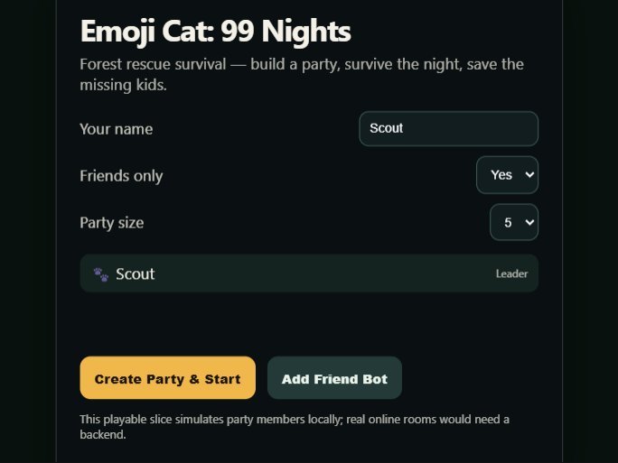 Emoji Cat Nights screenshot