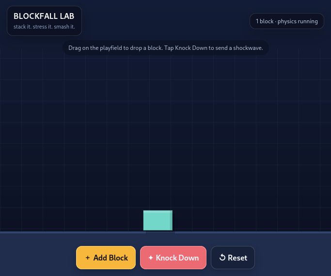 Blockfall Lab screenshot