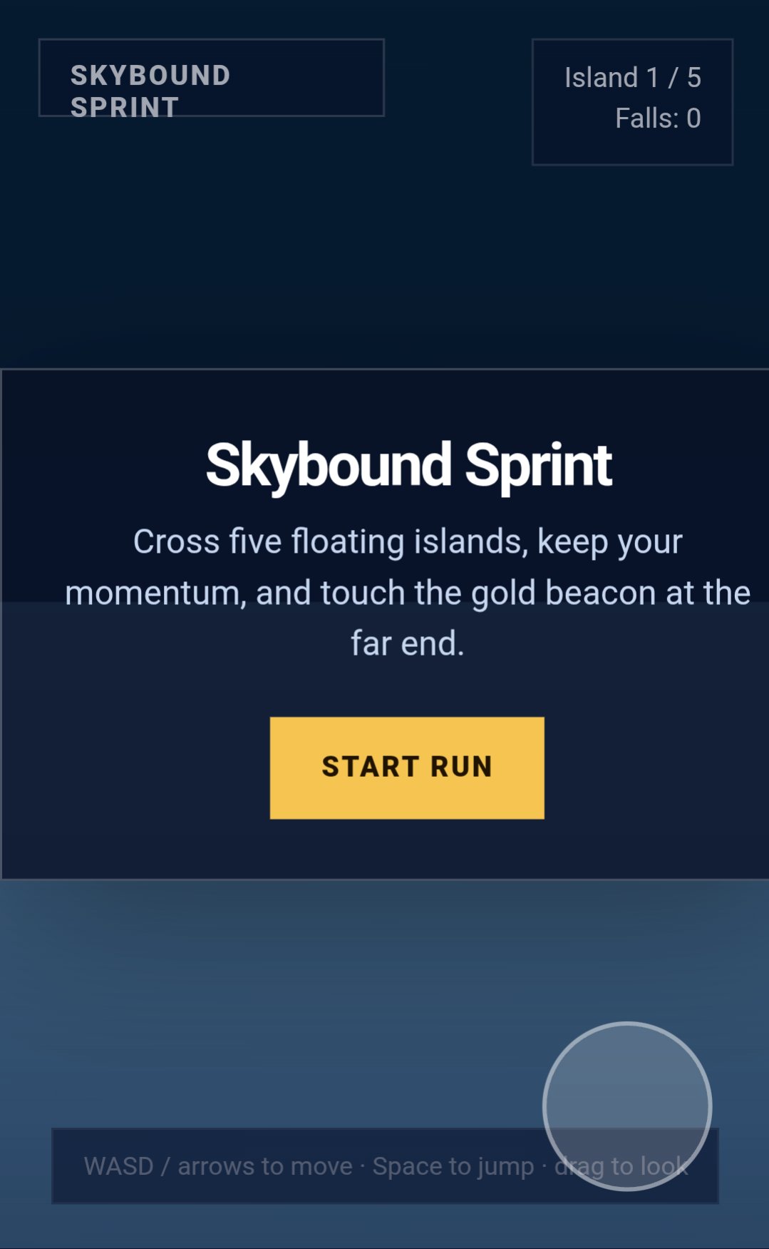 Skybound Sprint screenshot