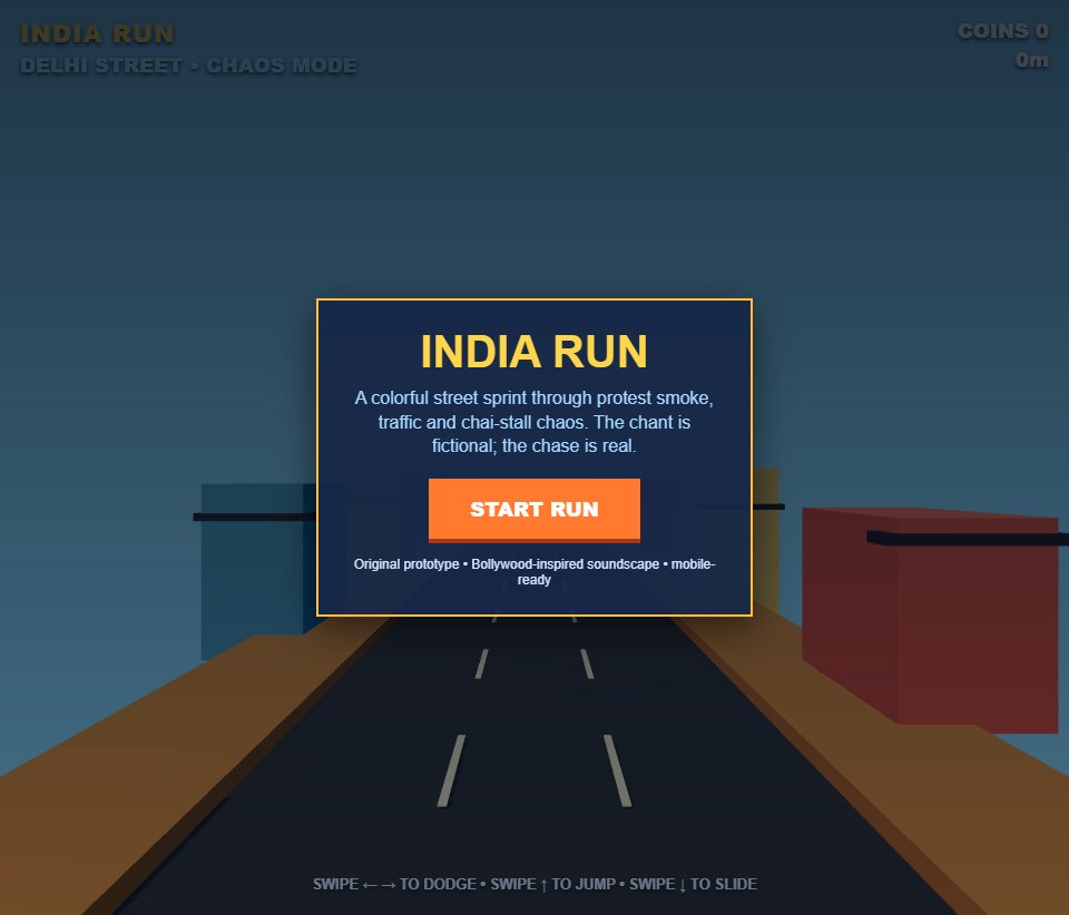 India Run screenshot
