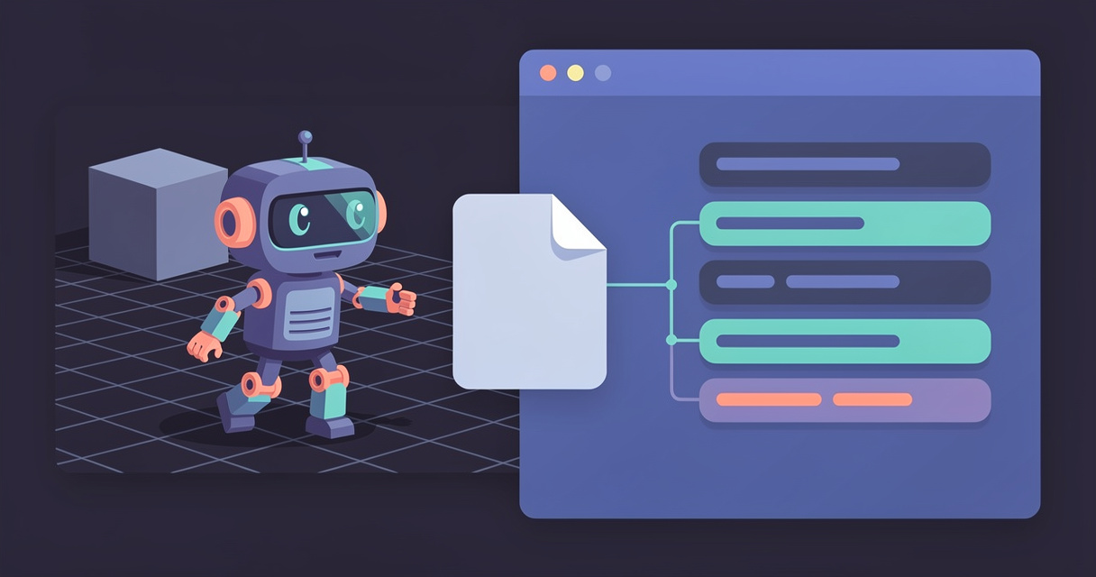 A low-poly character walking from a Blender viewport into a Godot scene tree