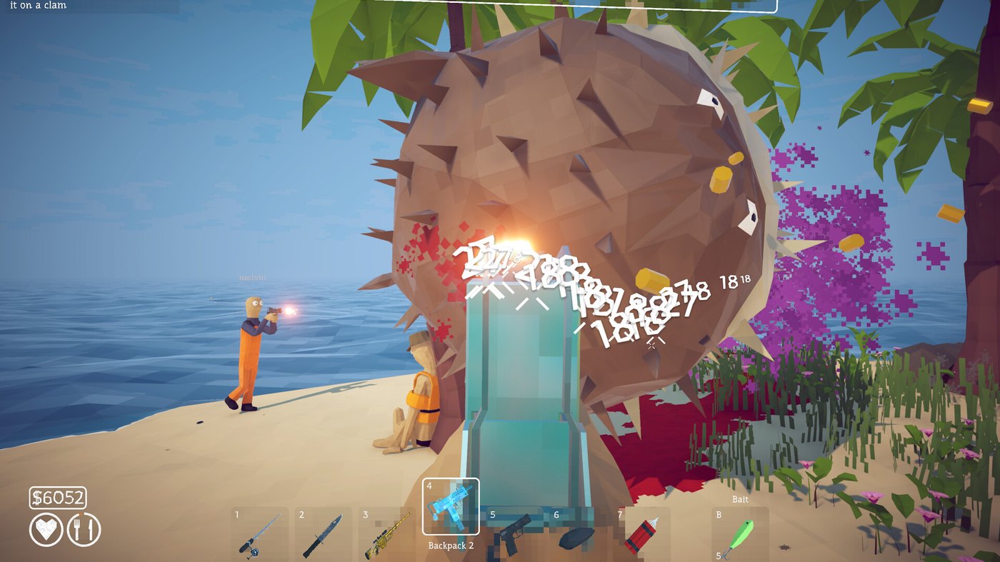 How to Fish screenshot showing co-op play on the water