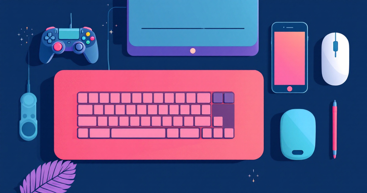 Game input handling (keyboard, mouse, touch, gamepad)